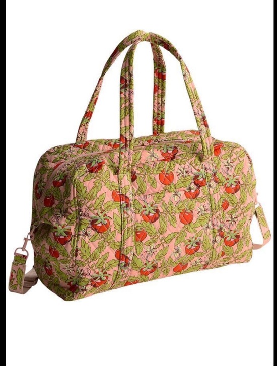 Vera Bradley Handbags - Vera Bradley Miramar Cotton Weekender Tote Bag Tomato Vines